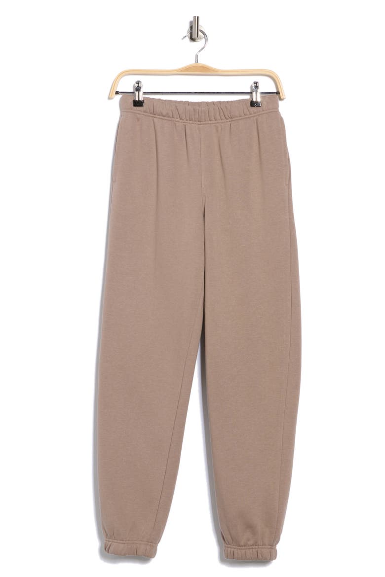 Fleece Sweatpants, Alternate, color, GREY FUNGI
