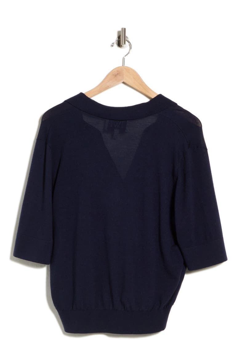The Polo Wool & Silk Sweater, Alternate, color, NAVY