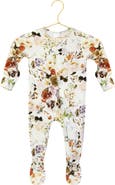 Lou Lou and Company Print Zip Footie