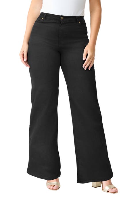 Plus Size 24/7 Stretch Wide Leg Jean (Plus)