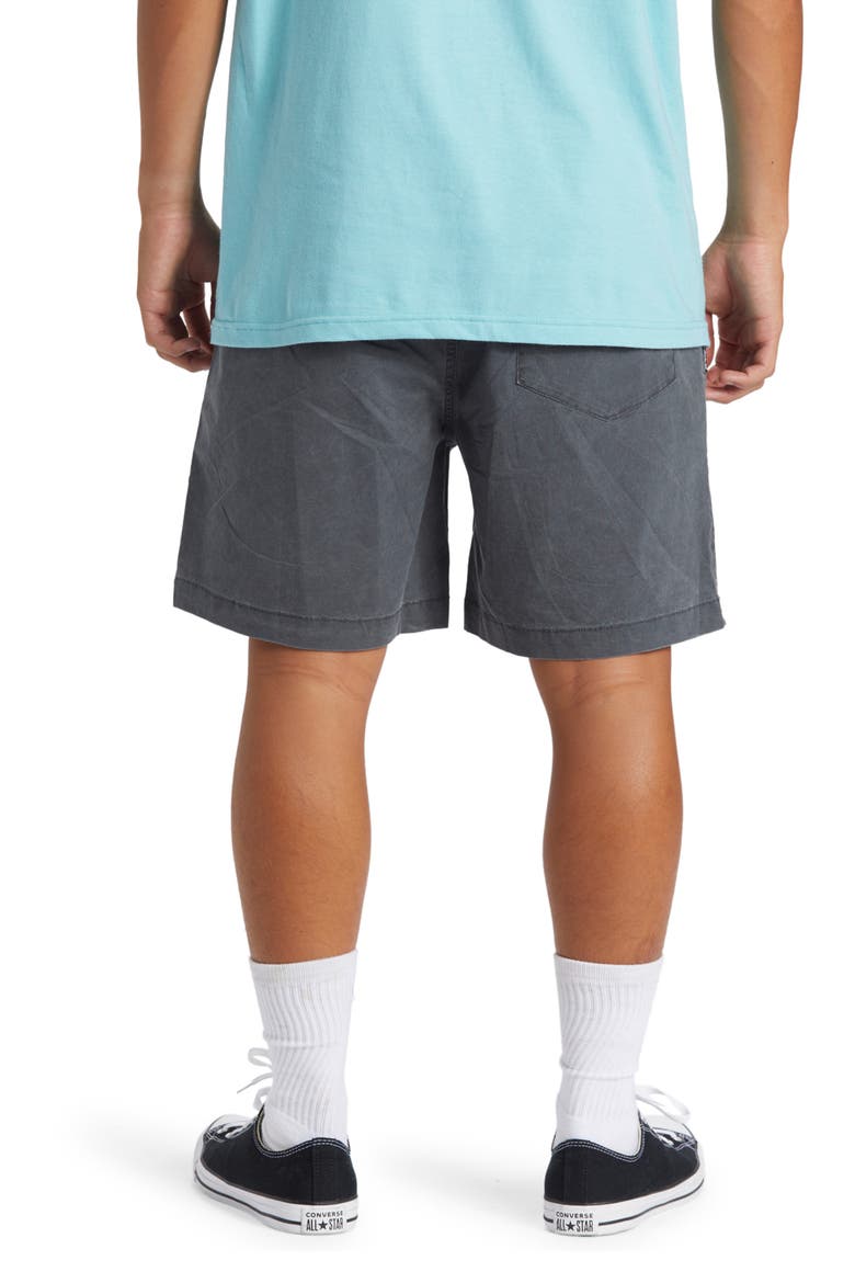 Taxer Stretch Drawstring Shorts, Alternate, color, BLACK