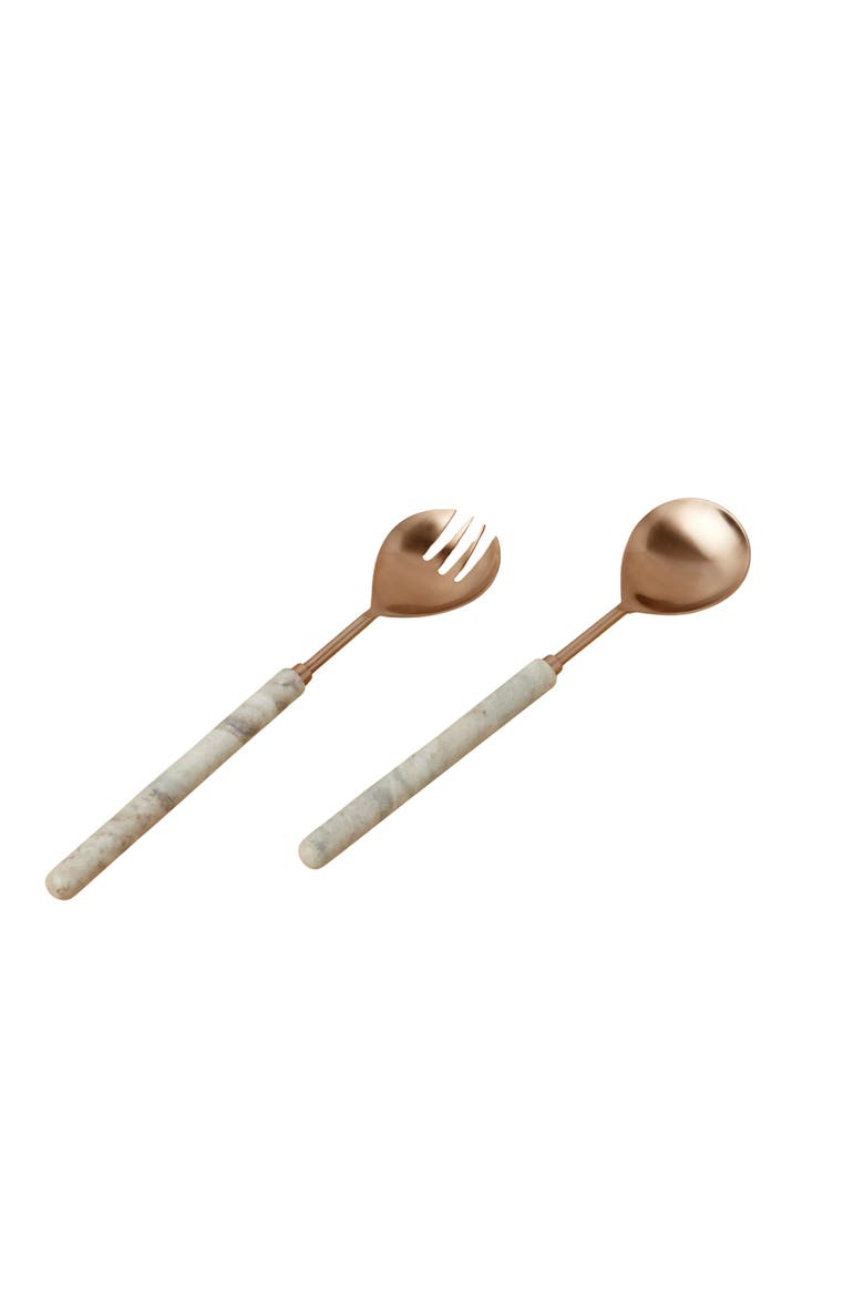 Waterfall Marble Serving Set, Main, color, White
