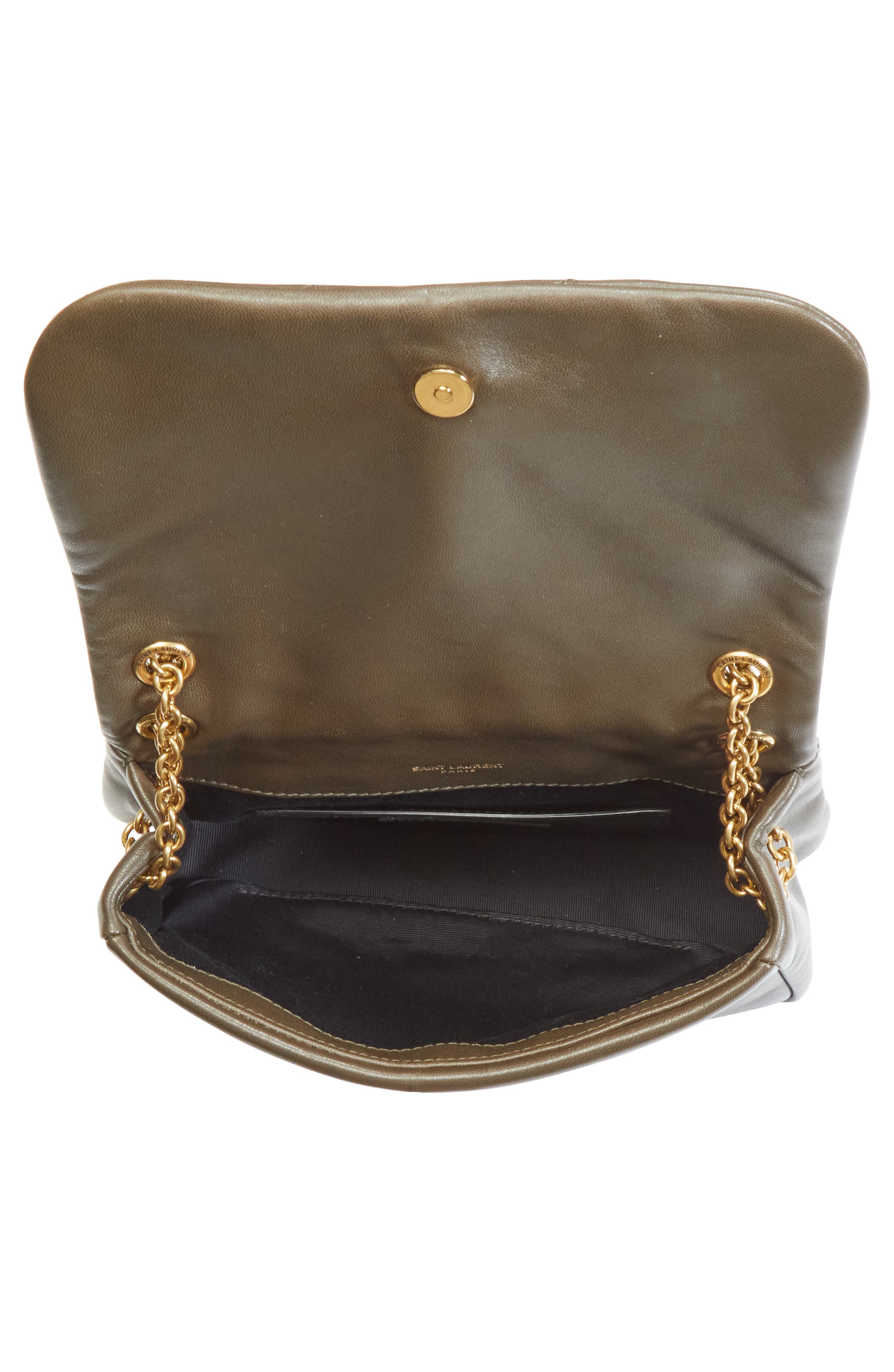 Saint Laurent Mini Jamie 4.3 Patchwork Leather Shoulder Bag, Alternate, color, Light Musk