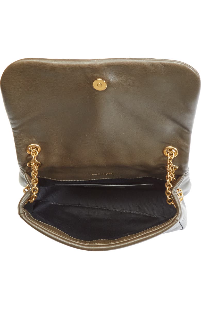 Saint Laurent Mini Jamie 4.3 Patchwork Leather Shoulder Bag, Alternate, color, Light Musk