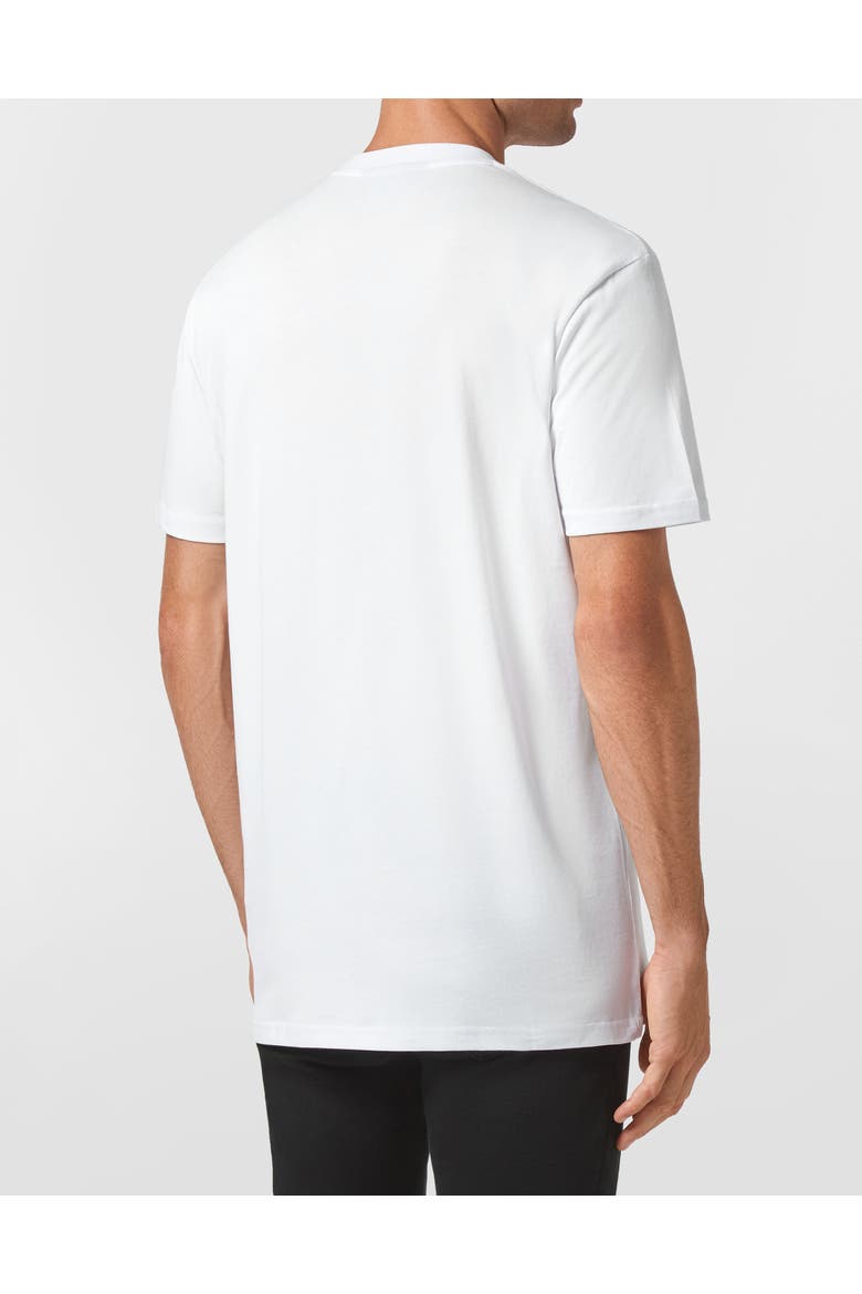 T-Shirt Round Neck Signature Men, Alternate, color, white