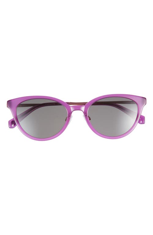 Eyebobs Statuette 51mm Polarized Cat Eye Sunglasses In Lollipop Purple/rose Gold