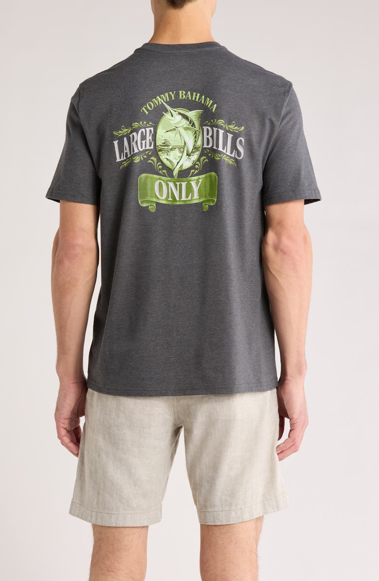 Tommy Bahama Large Bills Only Graphic T-Shirt, Alternate, color, Coal Heather