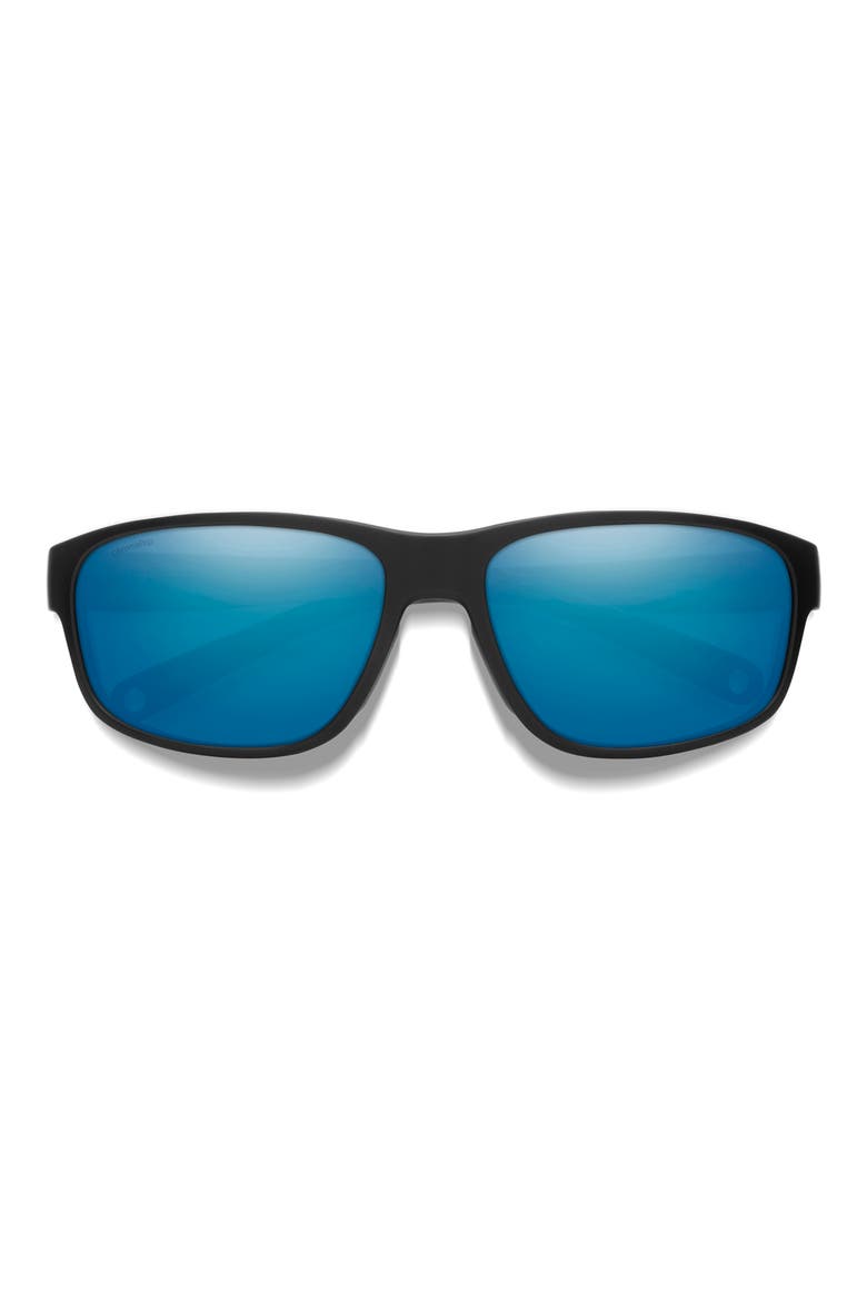 Redding 2 64mm Sunglasses, Main, color, MATTE BLACK / BLUE MIRROR