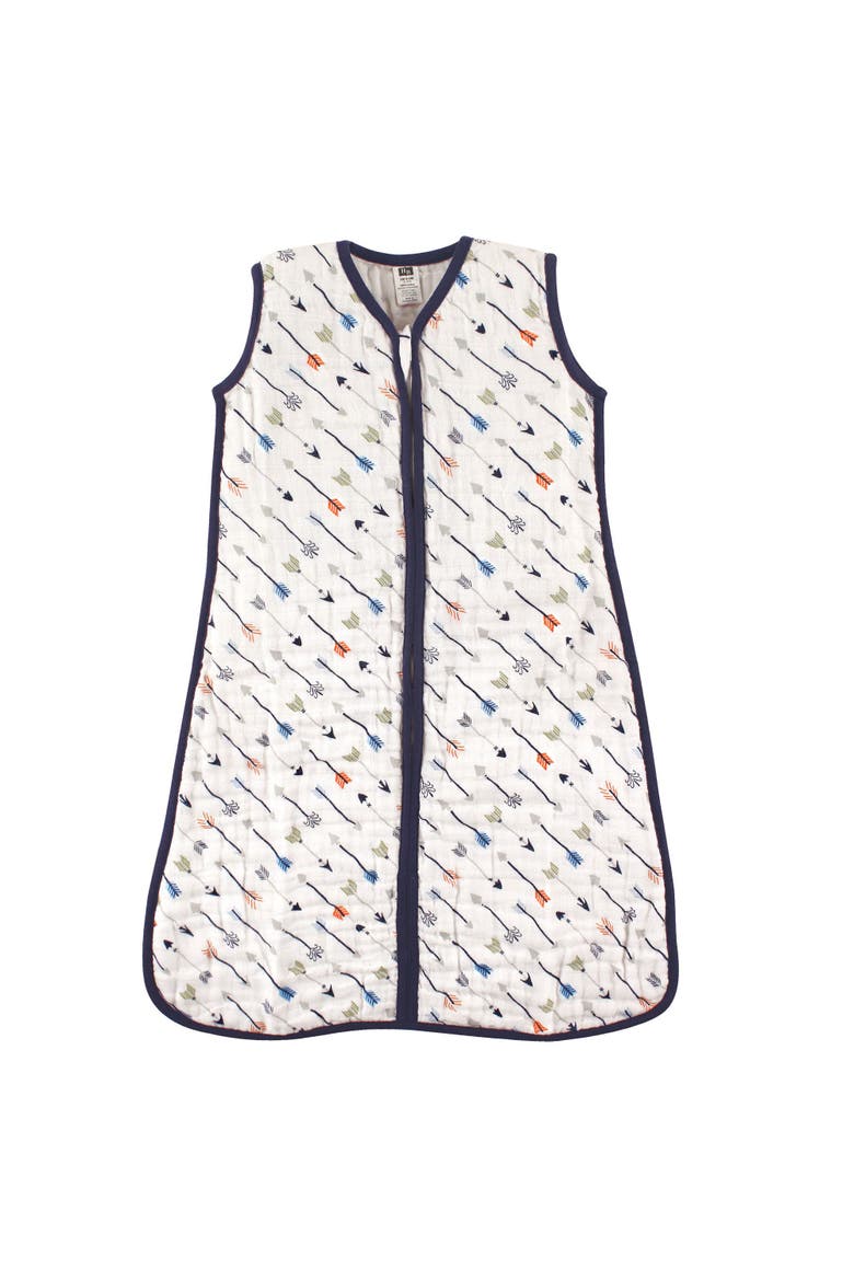 Sleeveless Muslin Cotton Wearable Sleeping Bag, Main, color, Football