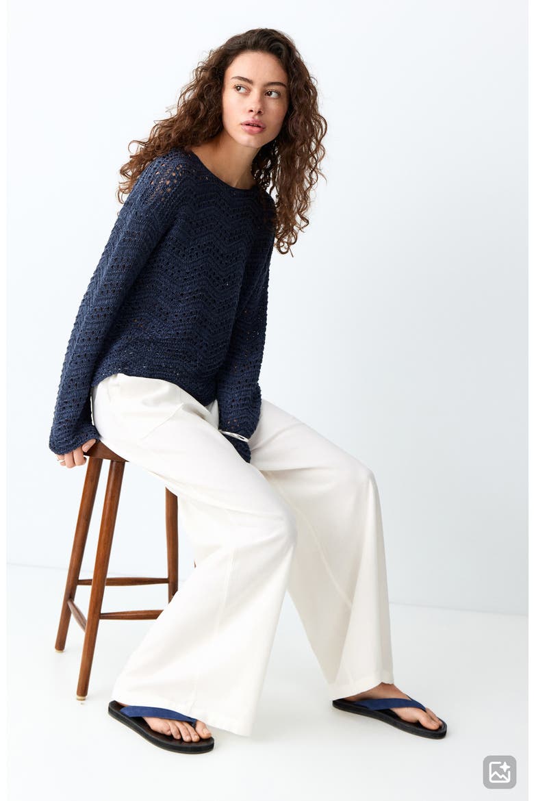 Straight-Leg Pants, Alternate, color, OFF WHITE