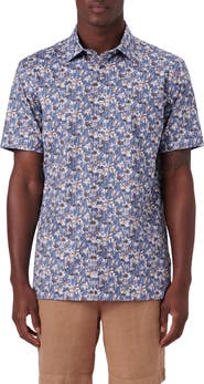 Bugatchi Milo OoohCotton® Short Sleeve Button-Up Shirt