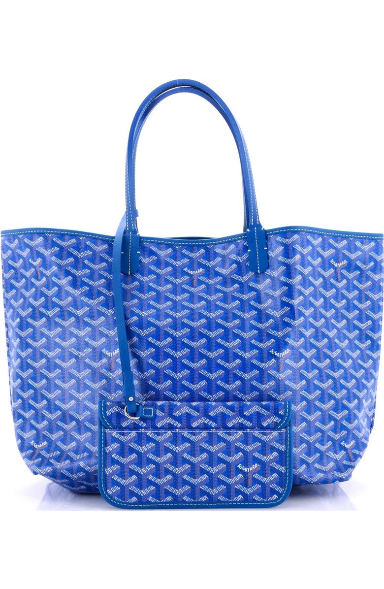 Pre-Owned Goyard Saint Louis Tote Coated Canvas PM, Alternate, color, Blue