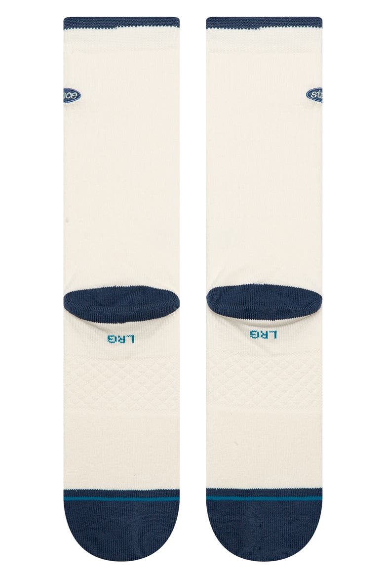 Combed Cotton Blend Crew Socks, Alternate, color, CANVAS
