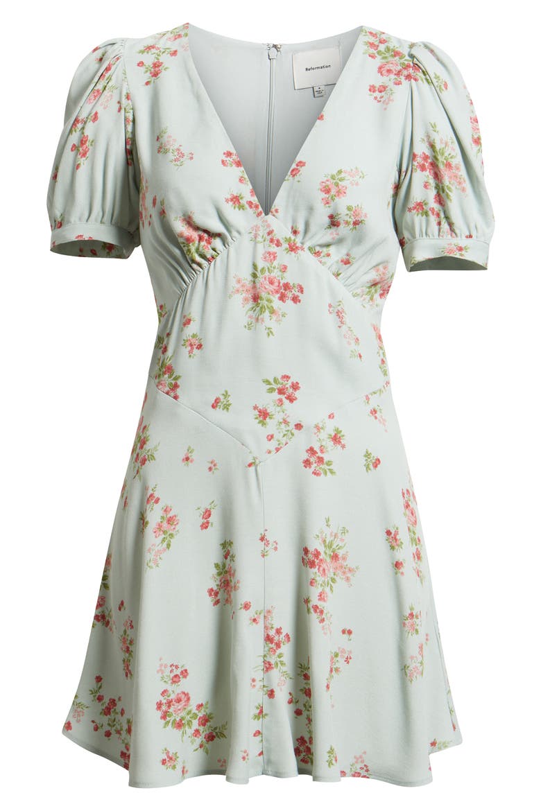 Naira Puff Sleeve Minidress, Alternate, color, DAMA
