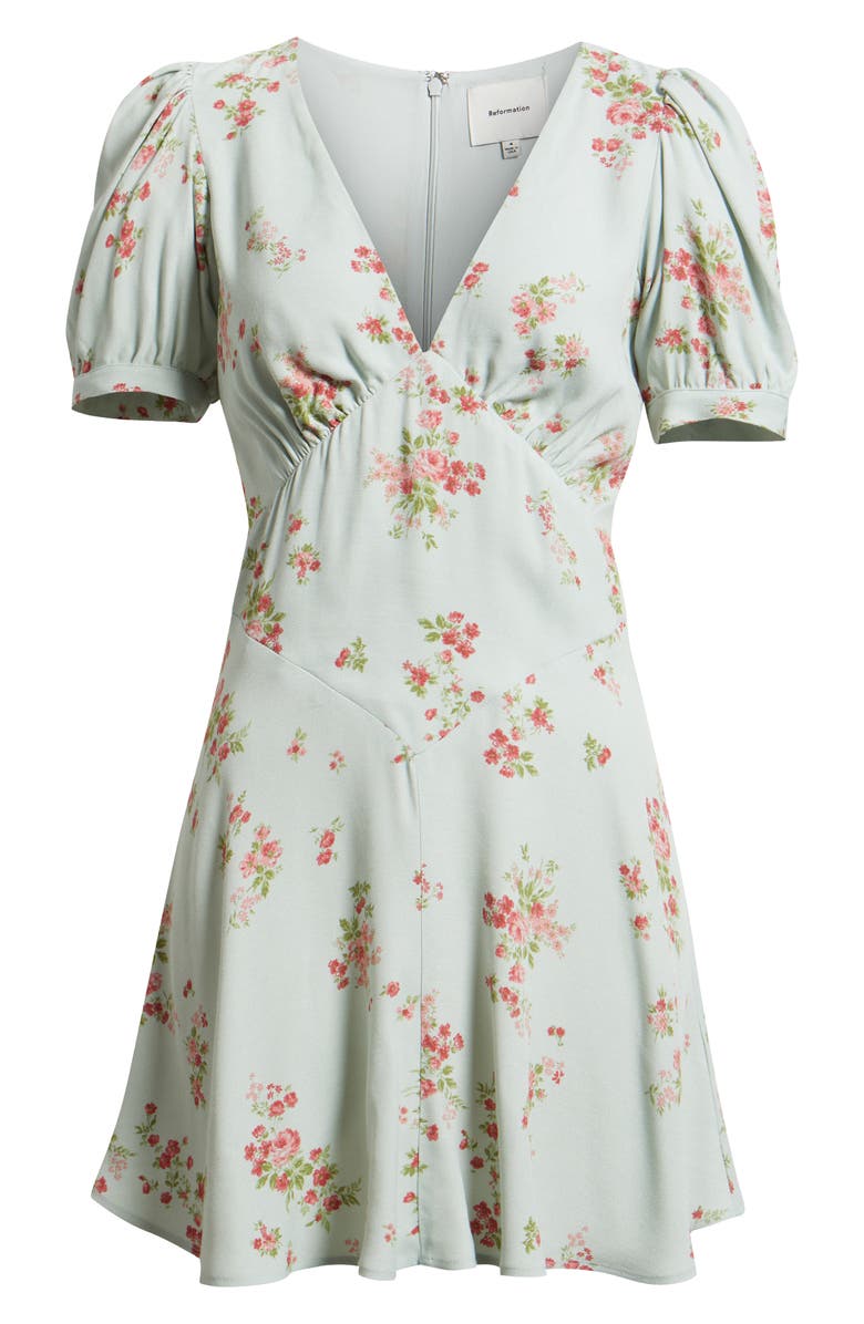 Reformation Naira Puff Sleeve Minidress, Main, color, Dama