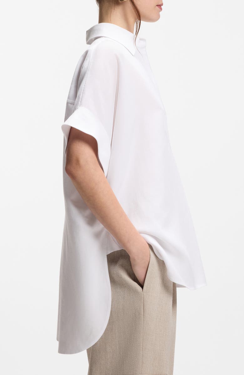 BOSS Baxana Oversize Shirt, Alternate, color, Bright White