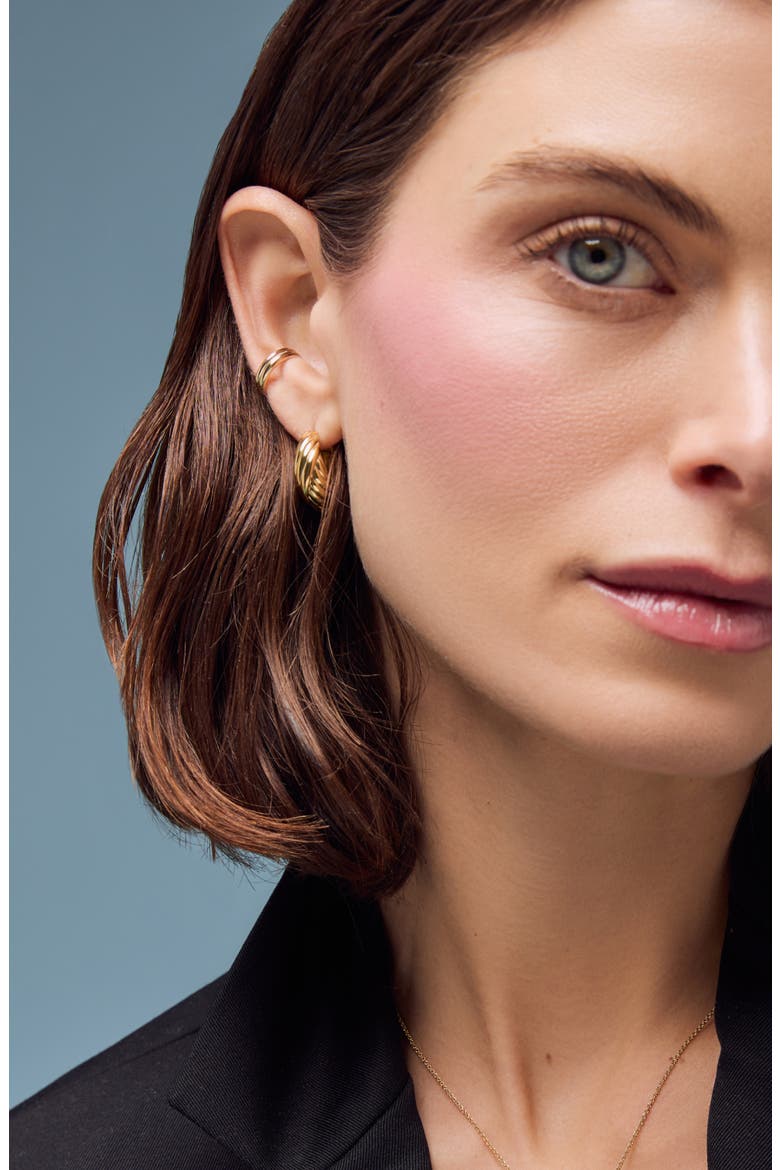 Gold Hoop Earrings - Tymie, Alternate, color, Gold