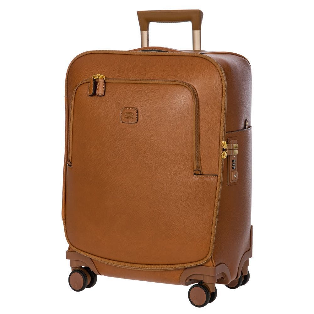 Bric
s Life Pelle 21" Carry-On Spinner, Alternate, color, Cognac