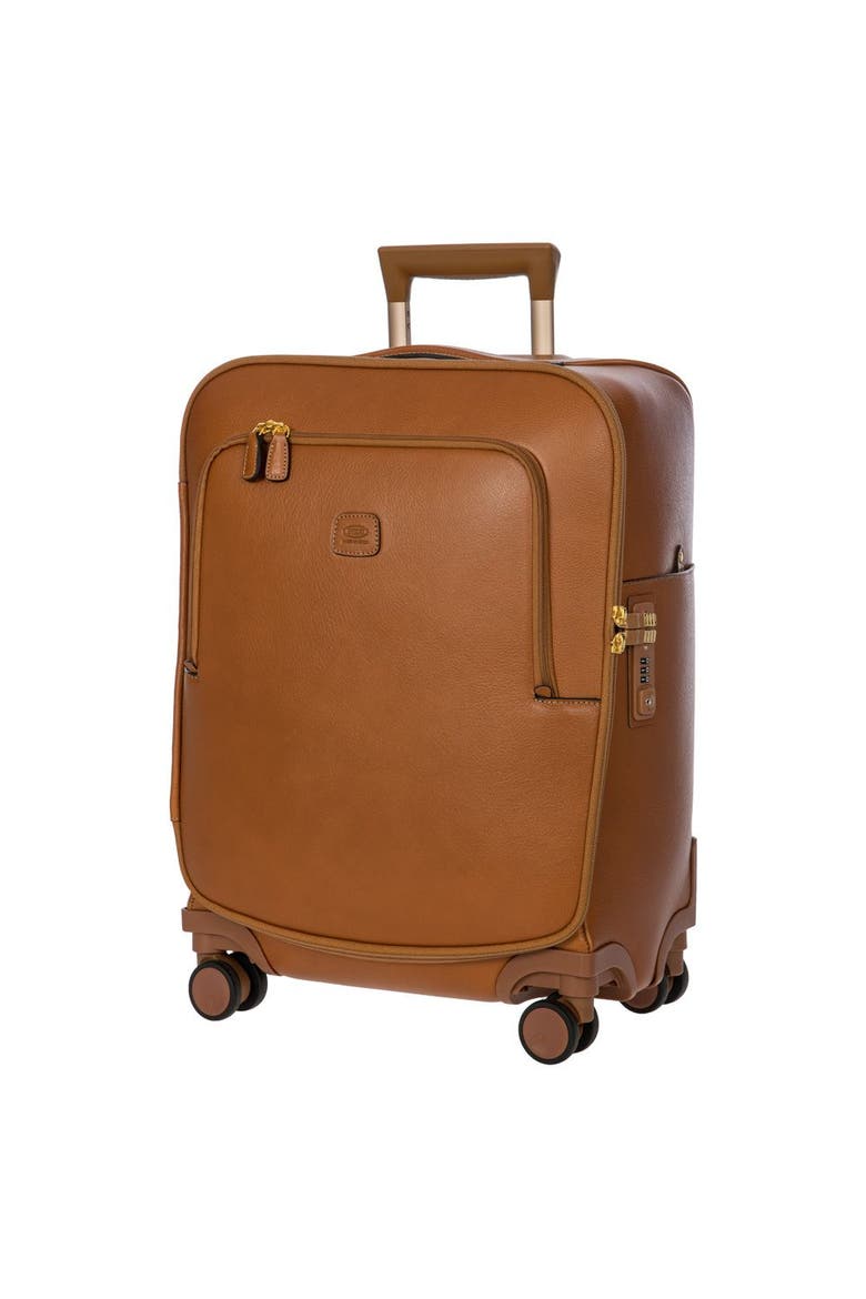 Life Pelle Softside 21" Carry On Spinner Luggage, Alternate, color, Cognac