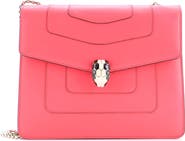 Pre-Owned Bvlgari Serpenti Forever Square Shoulder Bag Leather Medium