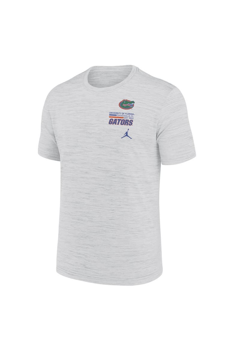 Men's Jordan Brand White Florida Gators Velocity Stacked Performance T-Shirt, Alternate, color, White