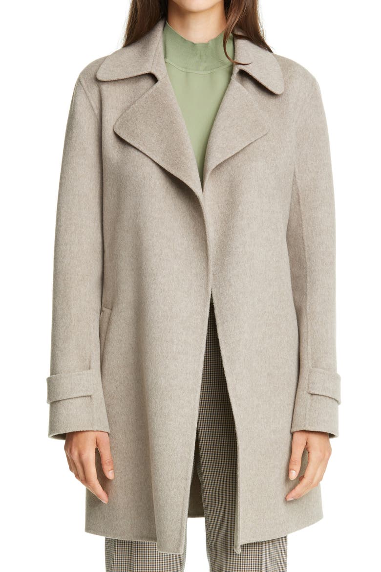 Oaklane Wool & Cashmere Trench Coat, Main, color, TAUPE GREY