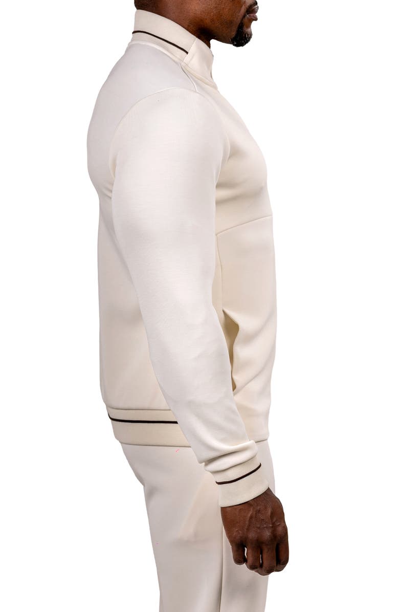 Maceoo Marthyr0001 White Zip Sweatshirt, Alternate, color, White