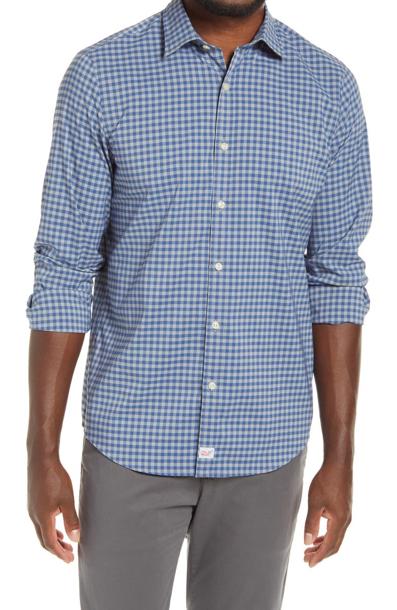 vineyard vines Slim Fit Wells Cooper Button-Up Shirt, Main, color, 
