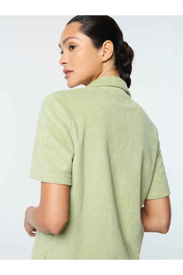 Edda Cropped Shirt, Alternate, color, RESEDA