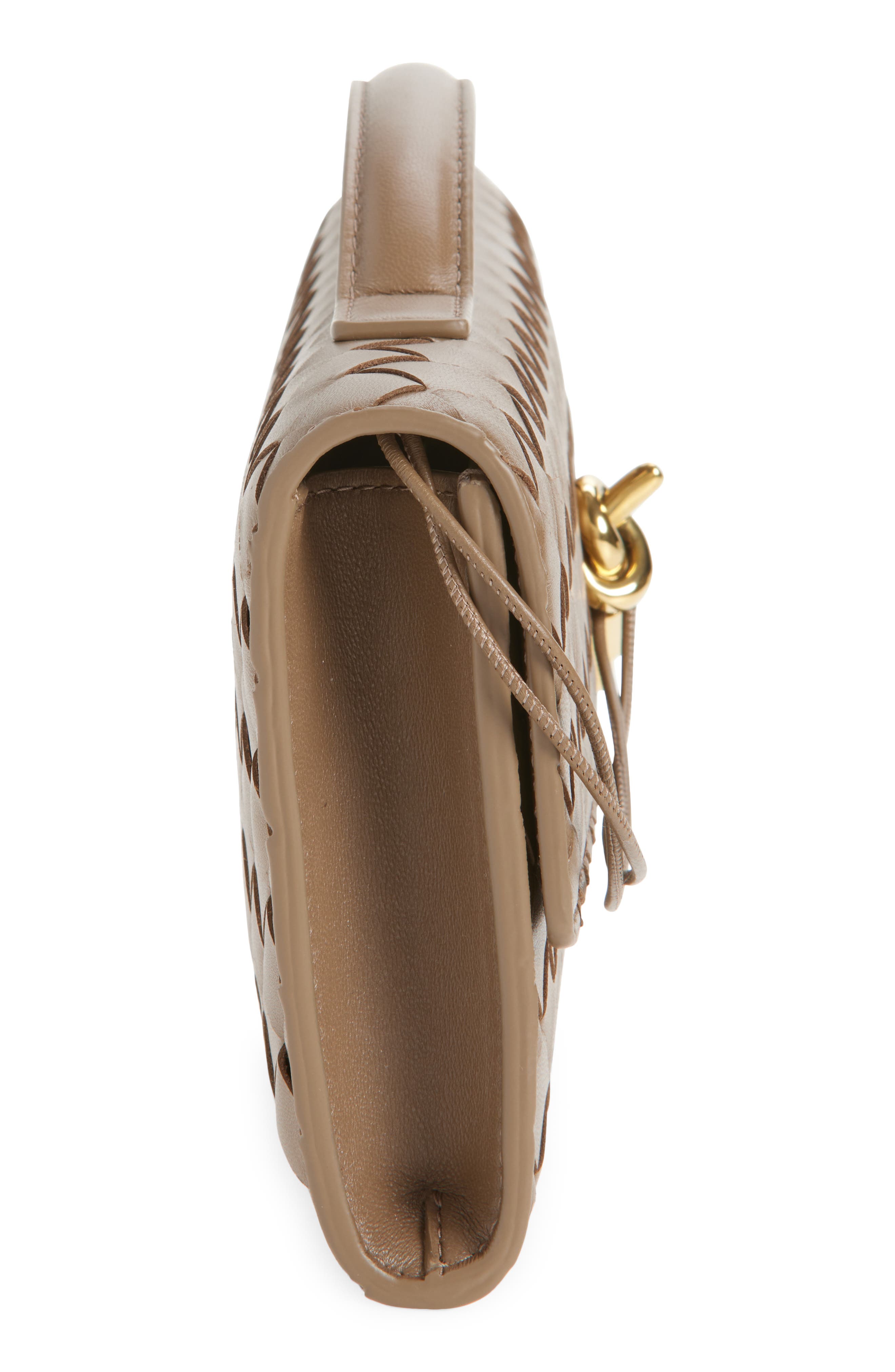 Long Andiamo Intrecciato Clutch Bag, Alternate, color, 2360 PINECONE-M BRASS