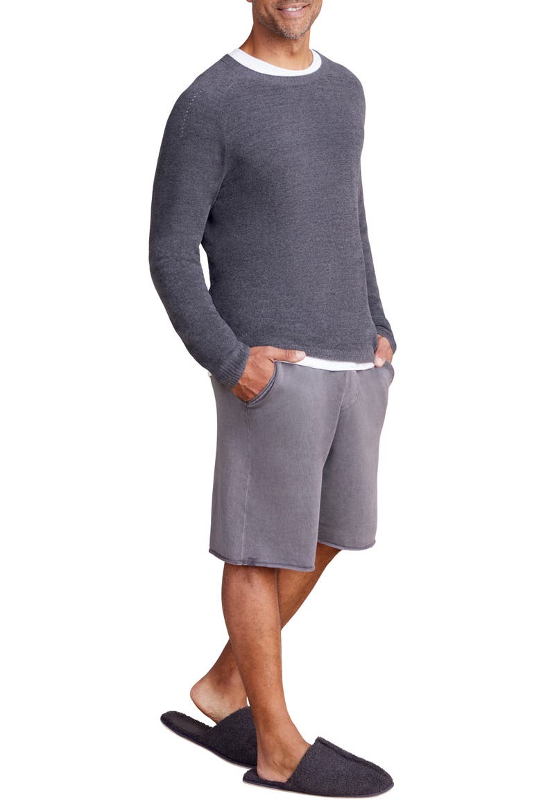 CozyChic™ Lite Raglan Pointelle Sweatshirt, Alternate, color, CARBON