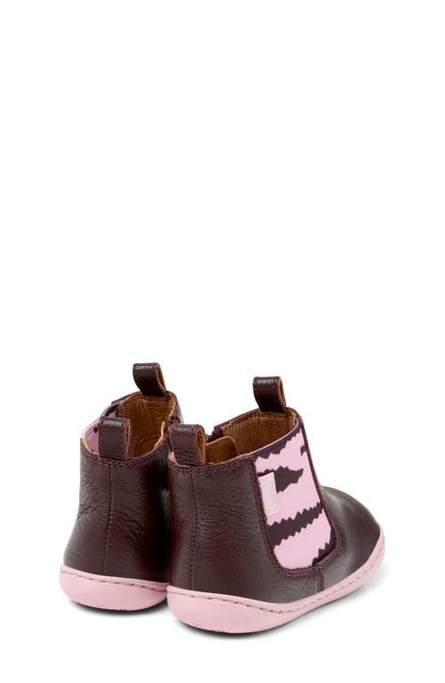 Camper Kids' Peu Cami First Walker Chelsea Boot In Burgundy