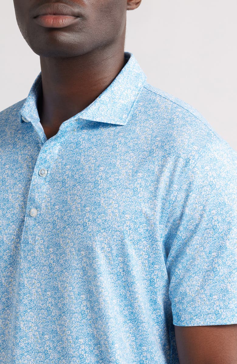 johnnie-O Wildflower Floral PREP-FORMANCE Golf Polo, Alternate, color, Mahalo