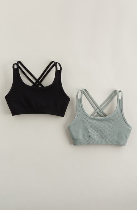 Kids
 Assorted 2-Pack Strappy Seamless Bras (Big Kid)