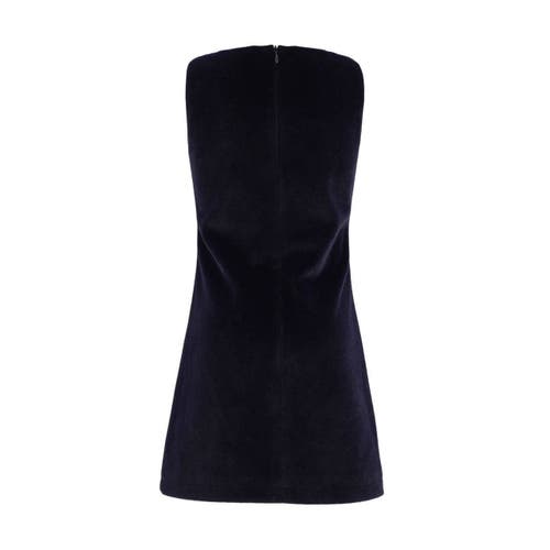 Shop Lola + The Boys Velvet Bow Princess Dress In Black