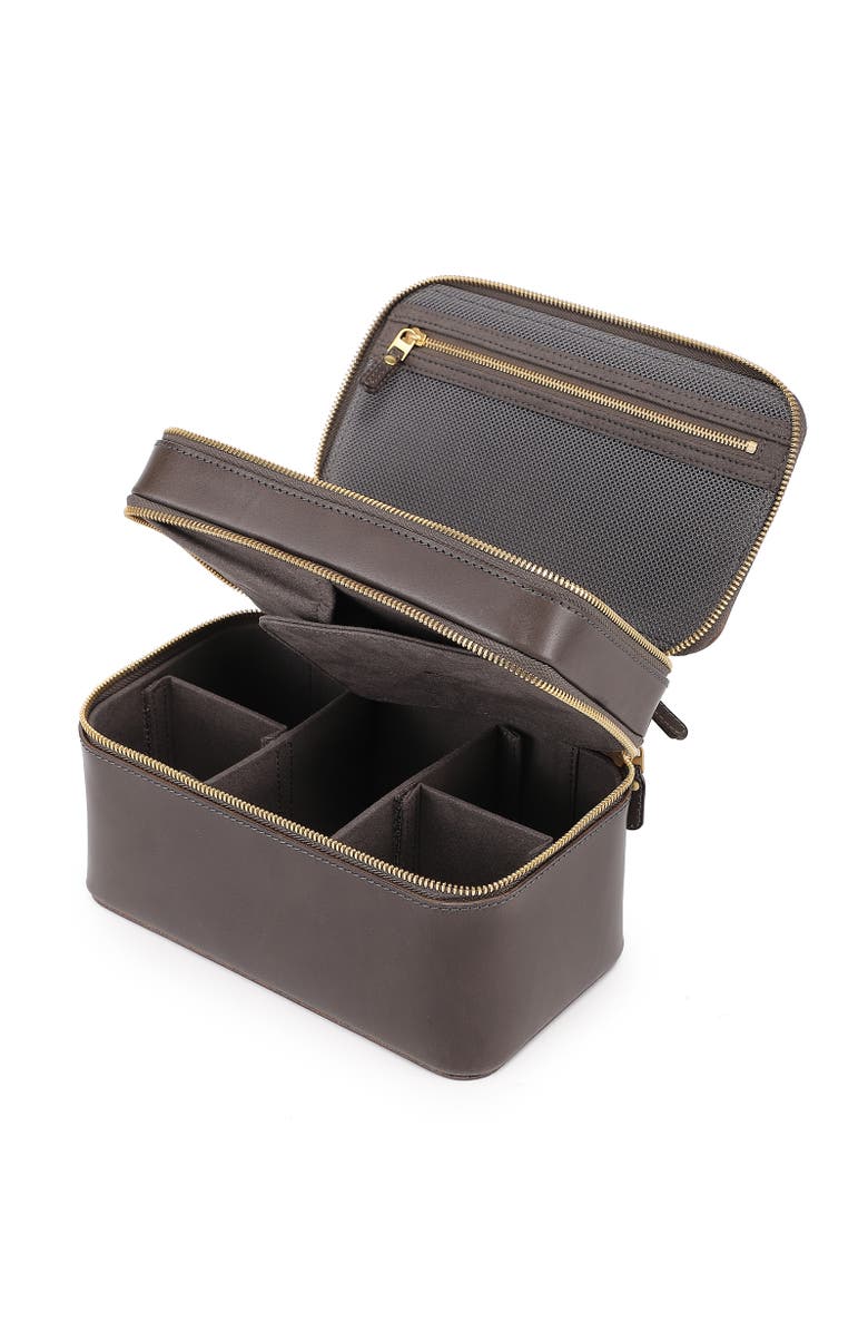 OLD TREND Ixia Genuine Leather Vanity Mini Trunk, Alternate, color, Slate