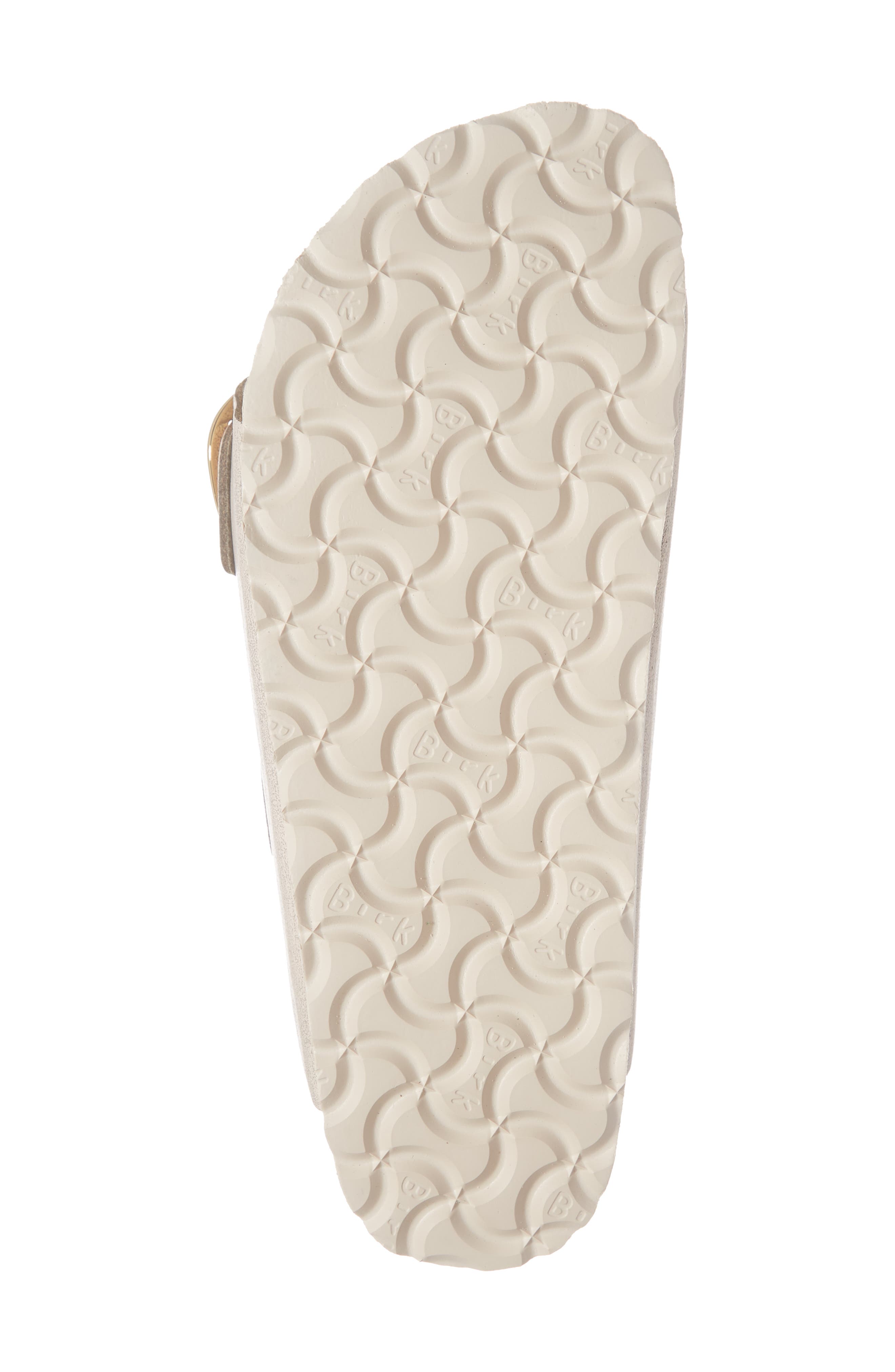 Arizona Big Buckle Slide Sandal, Alternate, color, WASHED METALLIC ROSE LEATHER