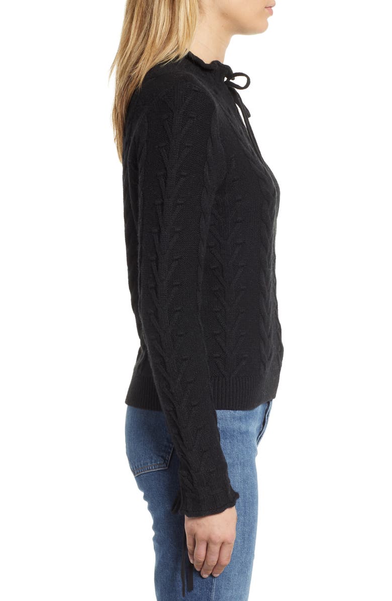 1901 Cotton Wool Blend Cable Sweater, Alternate, color, 