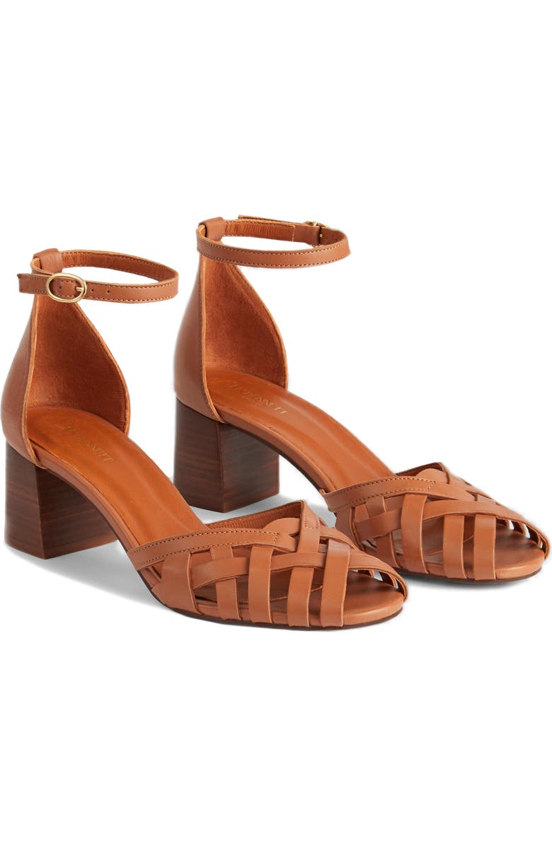 LK Bennett Noemia Ankle Strap Sandal, Main, color, Tan