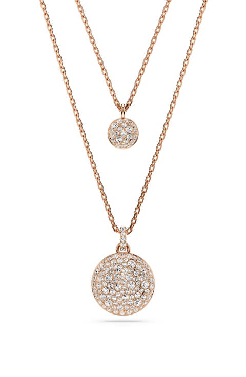 Sublima Crystal Pendant Layered Necklace