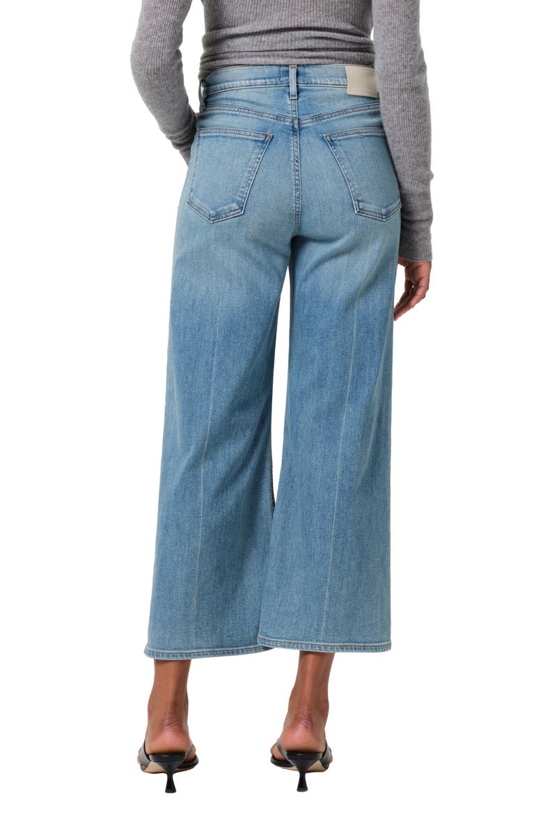 Lyra Exposed Button High Waist Crop Wide Leg Jeans, Alternate, color, SPLENDOR (MD INDIGO)