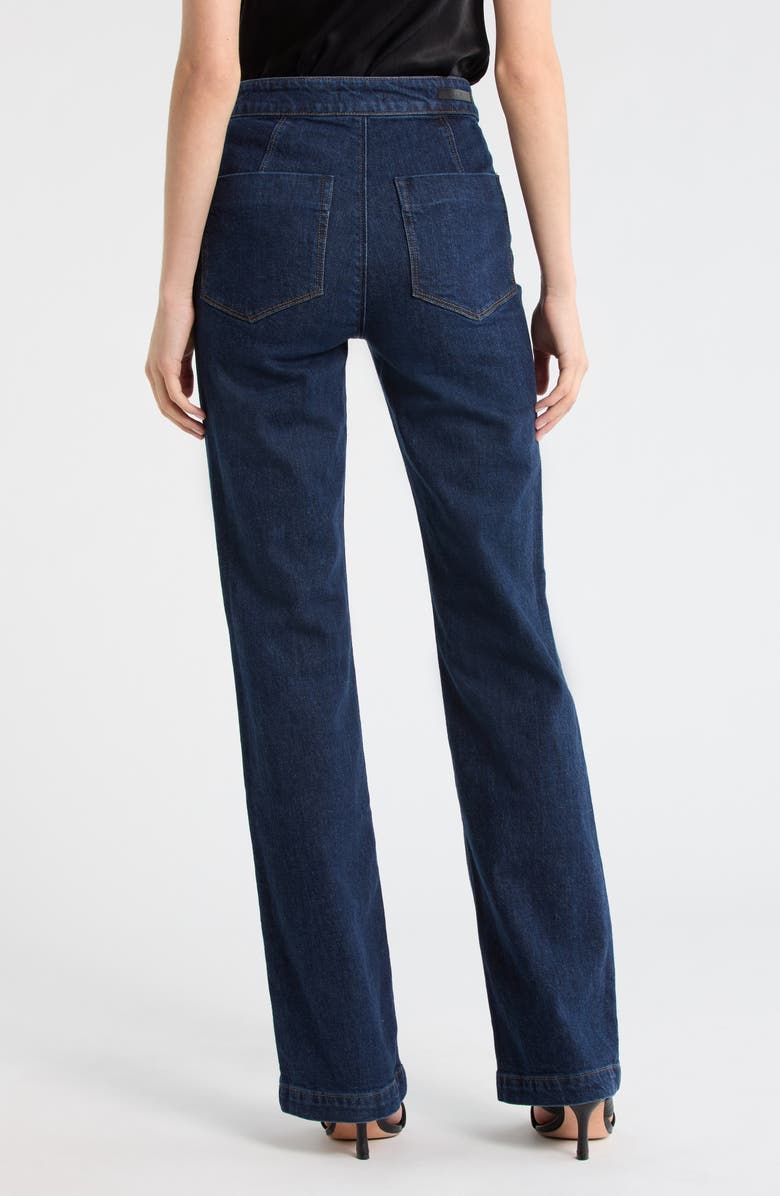 PAIGE Stevie High Waist Bootcut Trouser Jeans, Alternate, color, Ballast