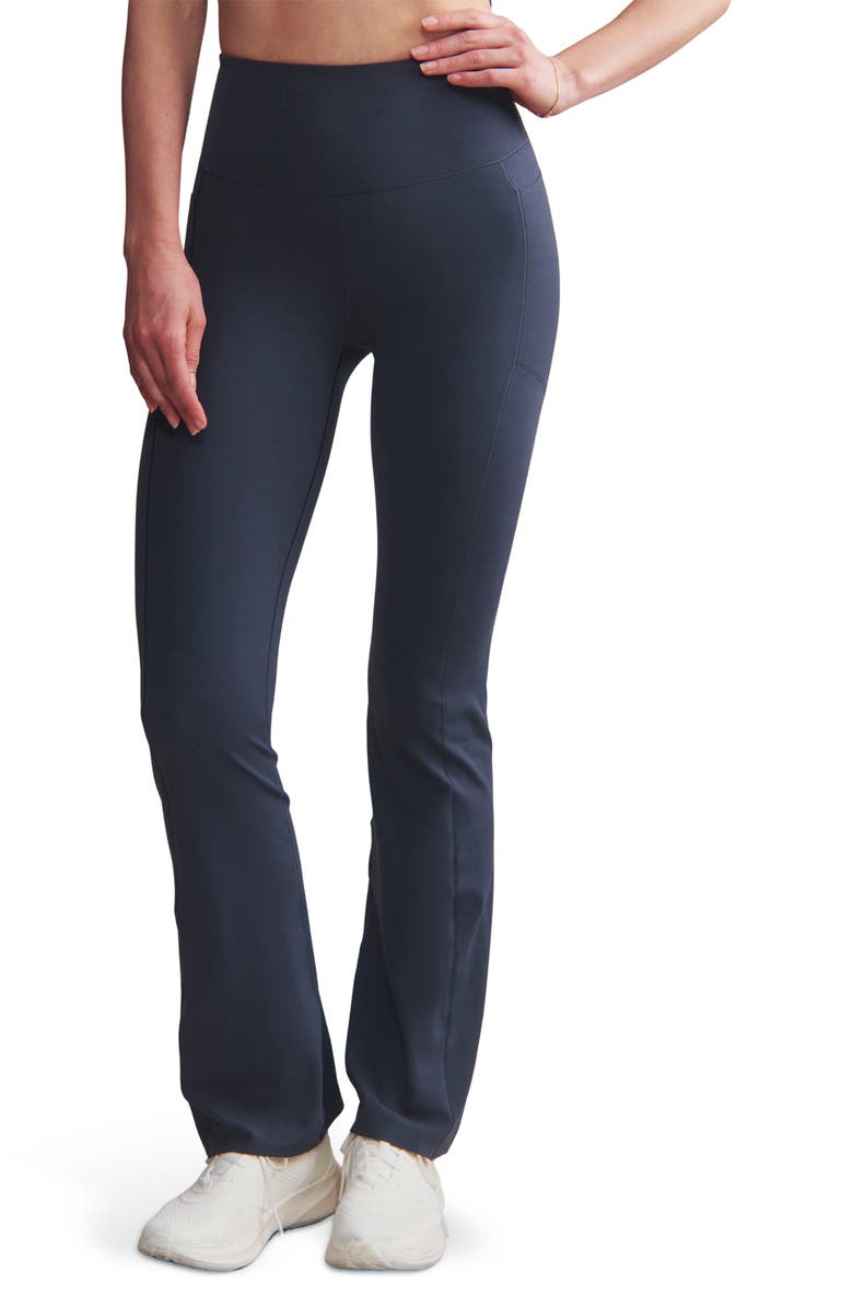 Rhone Revive Pocket Flare Leggings, Main, color, Navy Blue