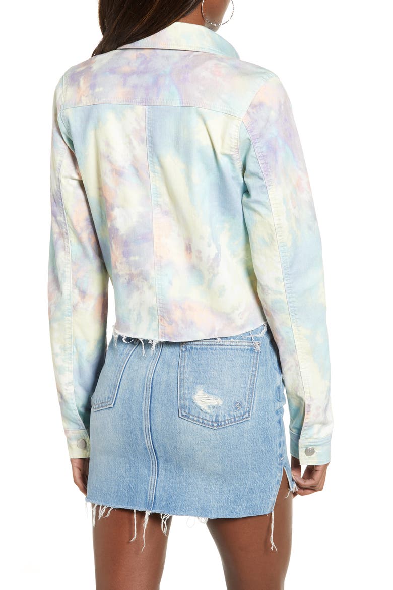 Tie Dye Denim Jacket, Alternate, color, BLUE MALTY
