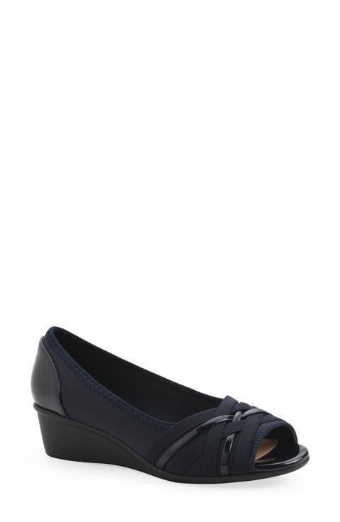 Boldest Wedge Peep Toe Pump (Women)