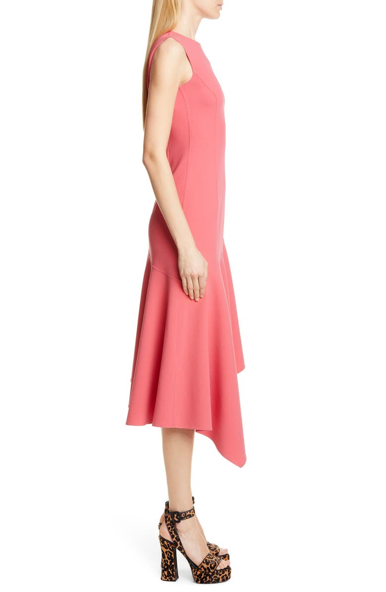 Michael Kors Collection Asymmetrical Hem Crepe Dress, Alternate, color, 