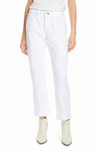 rag & bone Rosa High Waist Raw Hem Boyfriend Jeans