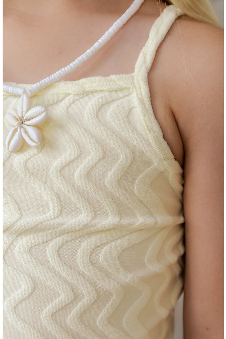 Yellow Wave Terry Tank Skort Set, Alternate, color, Yellow Wave