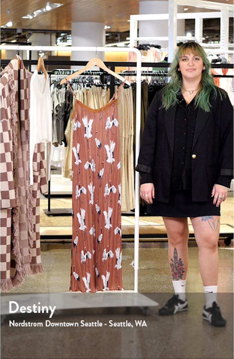 Money Honey Plissé Midi Slipdress, sales video thumbnail