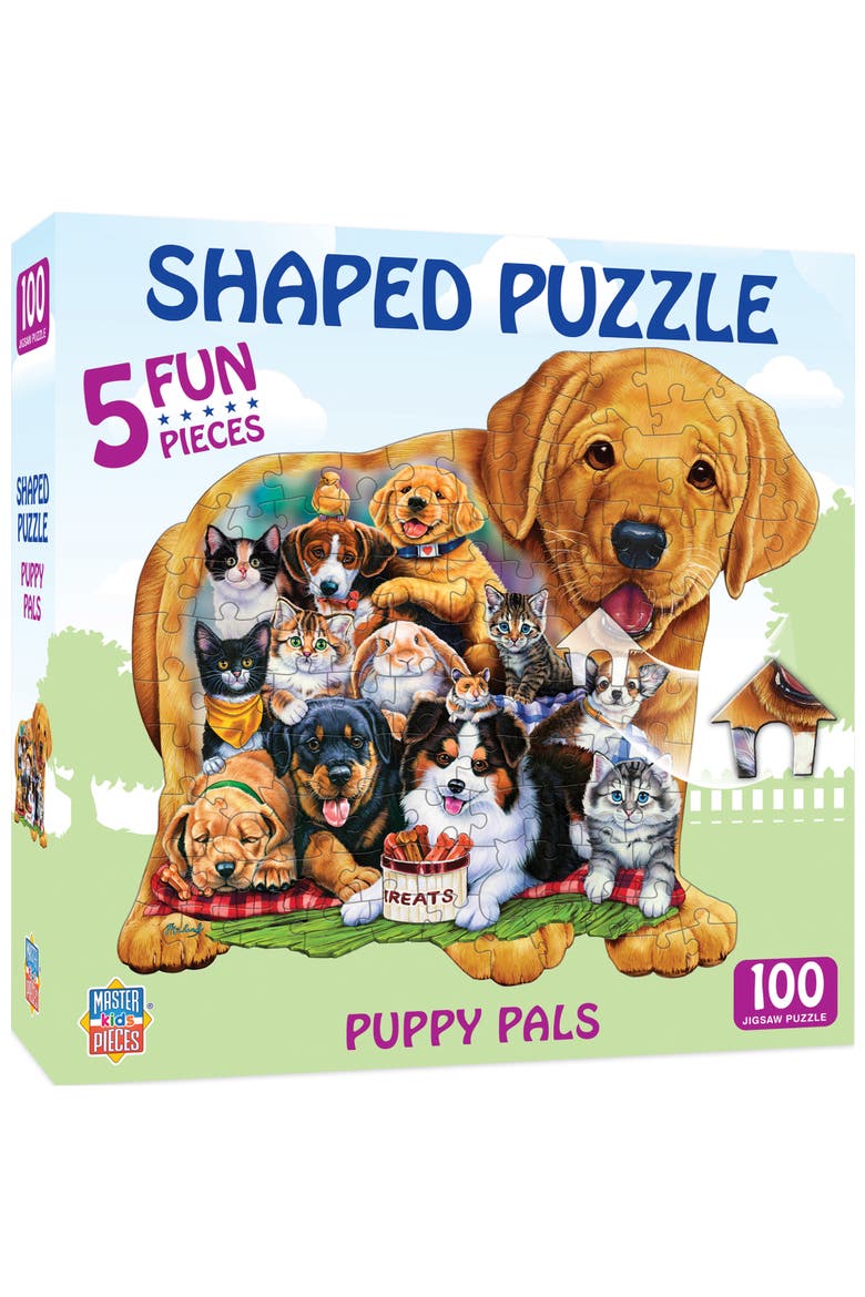 Puppy Pals 100pc Shaped Puzzle, Main, color, Multicolor